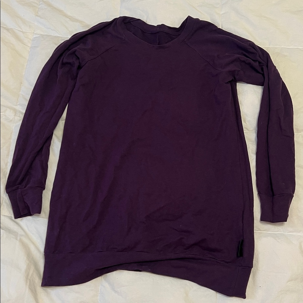 Women's Purple Crew Neck Sweater